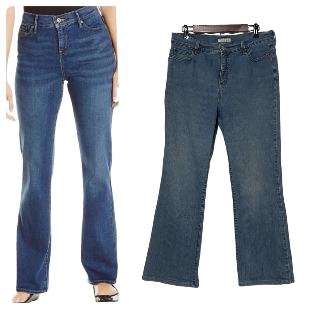Vintage Levi’s 512 Perfectly Slimming Boot Cut Denim Jeans Blue